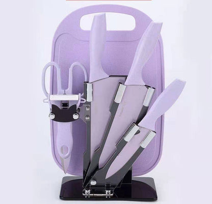 SET DE CUCHILLOS CON PEDESTAL