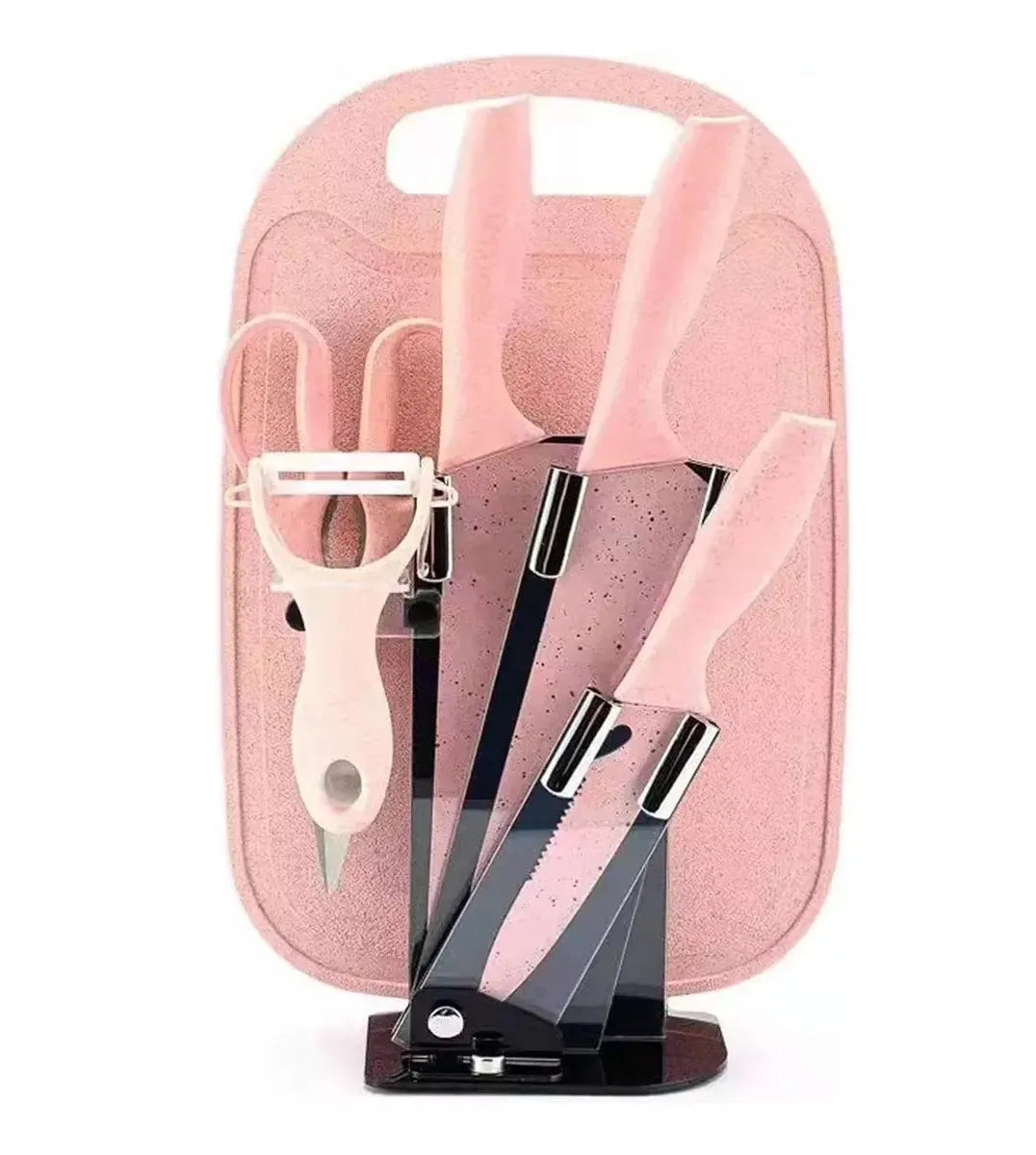 SET DE CUCHILLOS CON PEDESTAL